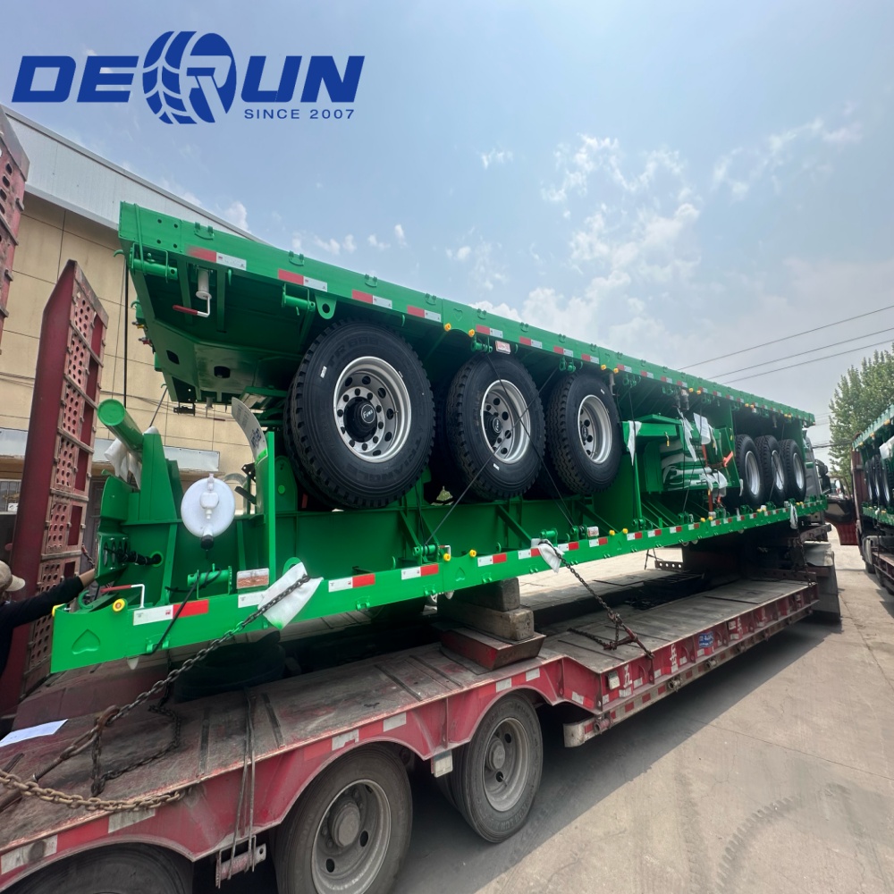 Derun U एकाइहरू ट्राई-अञ्चेल कार्गो ड्रगसाइड अर्ध ट्रेलरलाई अल्जेरियामा पठाइएको छ