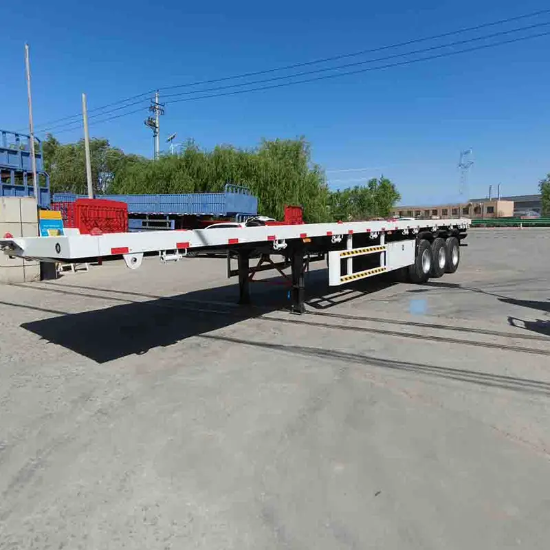Tar axle फ्ल्याटबेड सेमी ट्रेलर तान्जानियाको लागि डिजाइन गरिएको