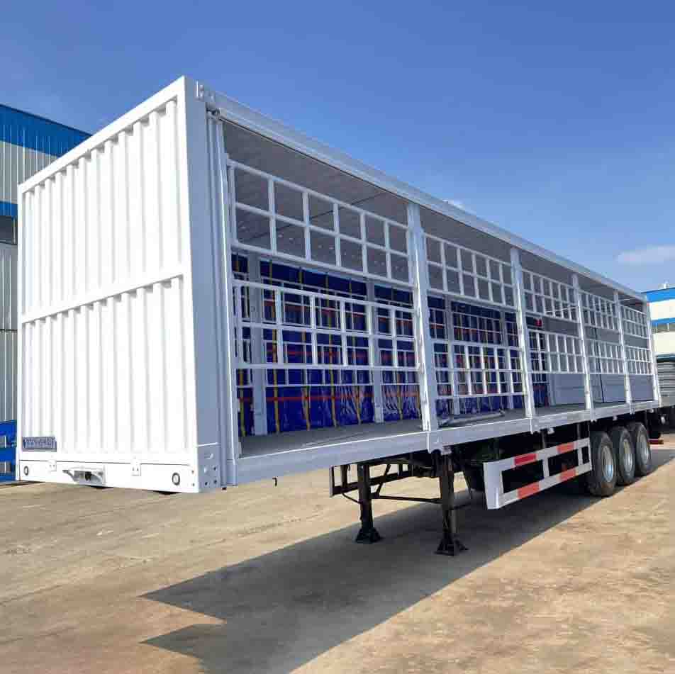 Dearn Axle साइड पर्दा अर्ध ट्रेलर डिर्न